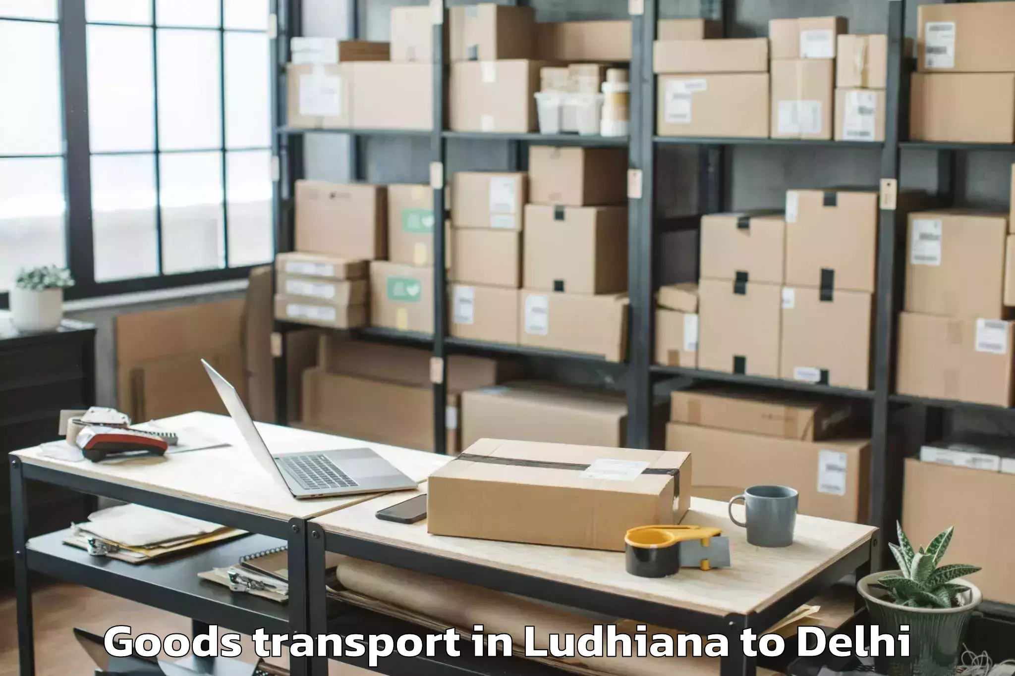 Quality Ludhiana to Flatted Factory Complex Okhla Goods Transport